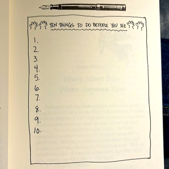 Ten Fun Things To Do Before You Die Softcover Book - Picture 7 of 14